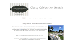 Desktop Screenshot of classycelebrationrentals.com