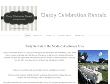 Tablet Screenshot of classycelebrationrentals.com